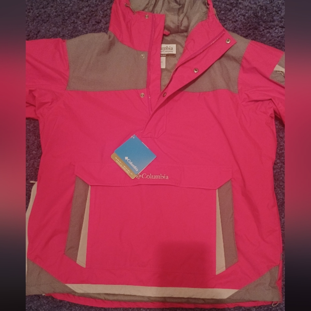 Columbia Mens Pullover Jacket, sz Lg